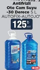 AUTOFİX/AUTOJOY ANTİFRİZLİ OTO CAM SUYU -30 DERECE 5 L fiyat ve kampanya bilgisi